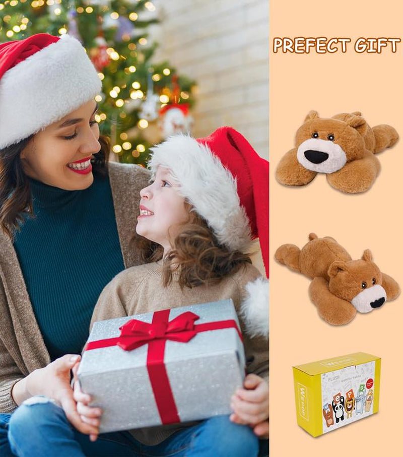 5 Lb Weighted Animal Plush, 24In Brown Bear Plushie Toy Dolls Pillows (Bear)