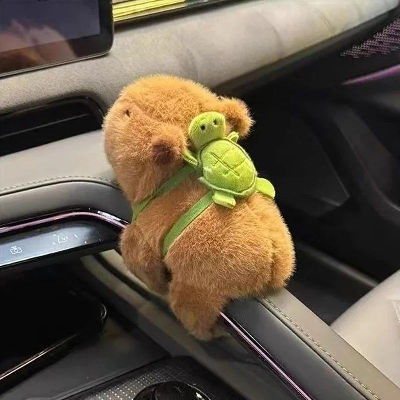 5PCS Cute Plush Doll Water Dolphin Doll Wrist Snap Ring Toys Plush Toys Capybara Toys Hand Ring Fun Pop Circles Kids Holiday Gi